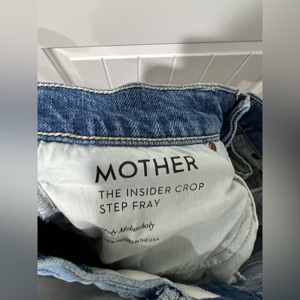 Women’s Mother the insider crop step fray jeans 28 distressed - Picture 13 of 16